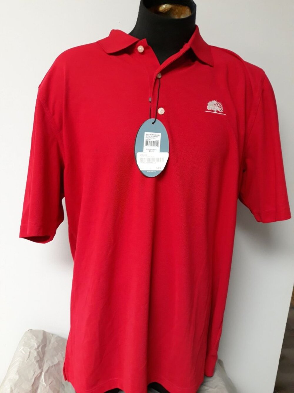 Greg Norman Men's Golf Shirt Red Size XL NEW WITH TAGS!
